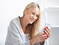Female looking at phone