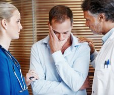 doctors talking to family